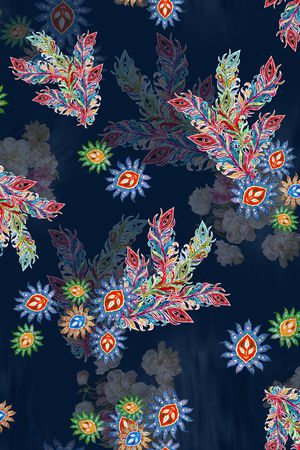 中老年印花华亿平台图片