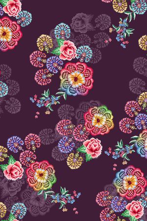 中老年印花华亿平台图片