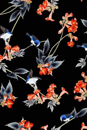 绿植树叶印花华亿平台图片