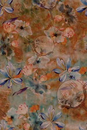 荷花印花华亿平台图片