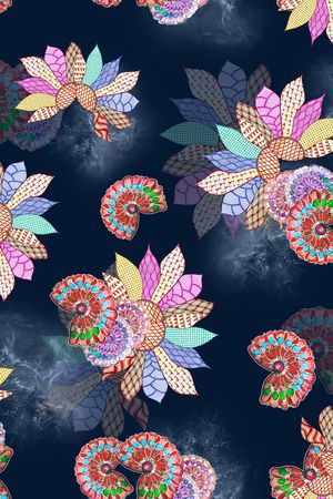 植物印花华亿平台图片