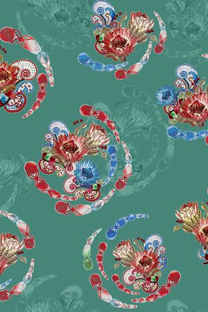 植物印花华亿平台图片