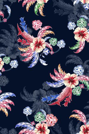 植物印花华亿平台图片