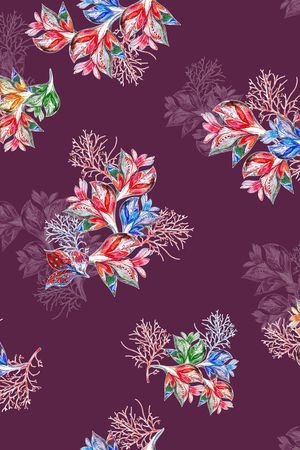 植物印花华亿平台图片