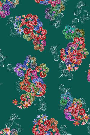 植物印花华亿平台图片