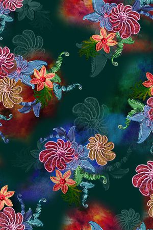 植物印花华亿平台图片