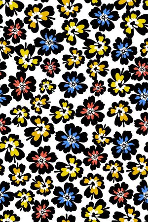 满版散花印花华亿平台图片