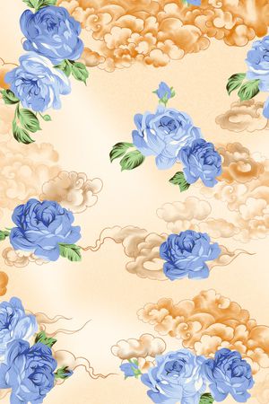 水墨风印花华亿平台图片