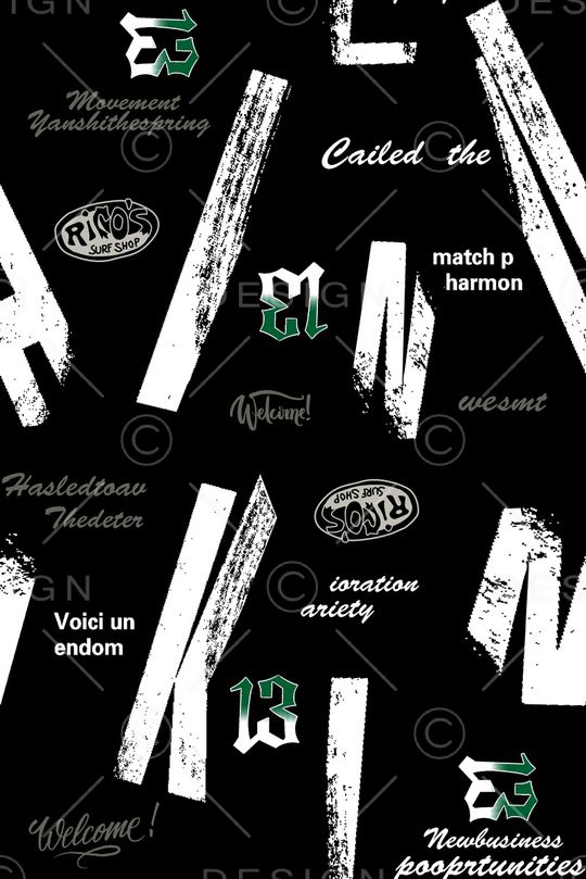 字母印花华亿平台图片