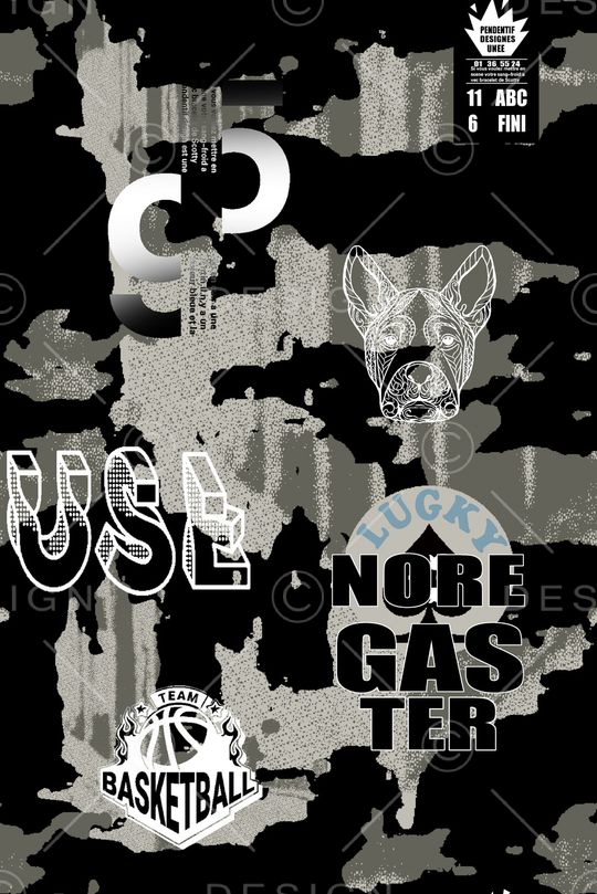 字母印花华亿平台图片