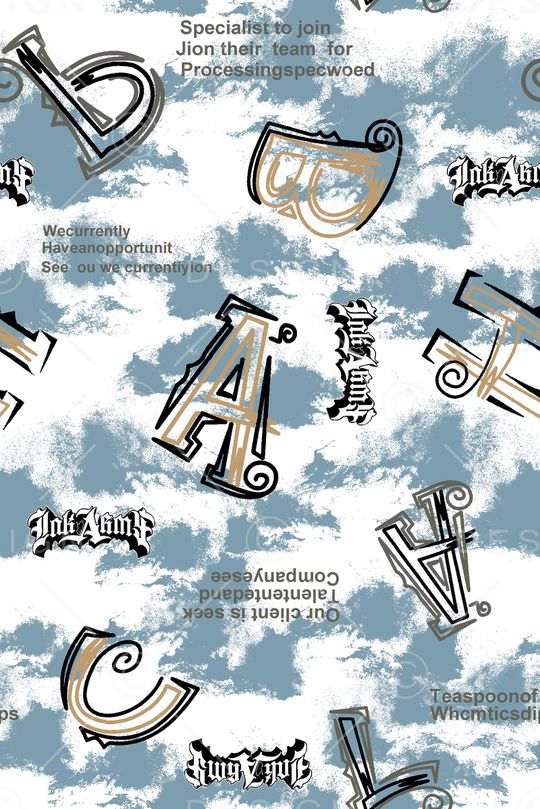 字母印花华亿平台图片