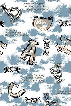 字母印花华亿平台图片