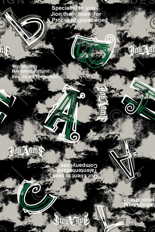 字母印花华亿平台图片