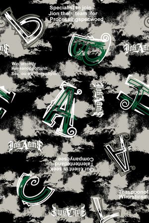 字母印花华亿平台图片