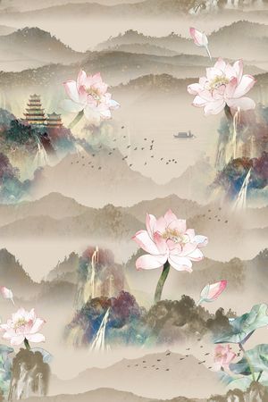 绿植树叶印花华亿平台图片