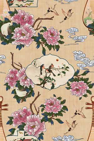 绿植树叶印花华亿平台图片