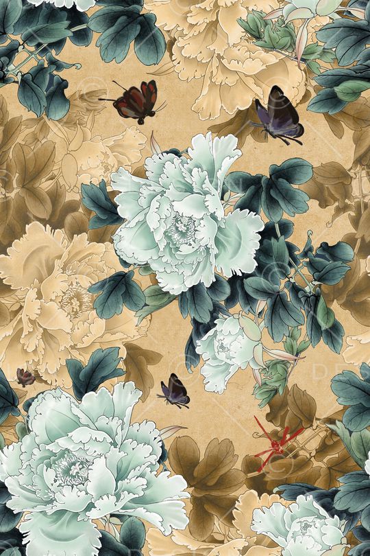 绿植树叶印花华亿平台图片