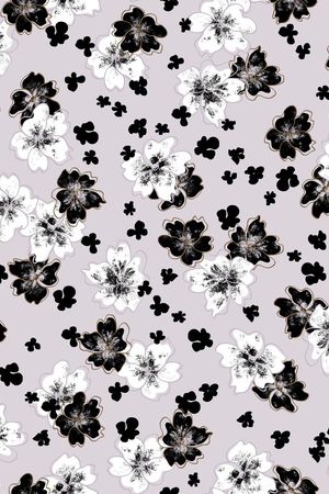 连衣裙印花华亿平台图片