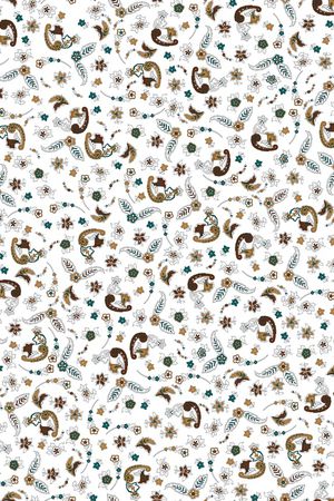 连衣裙印花华亿平台图片