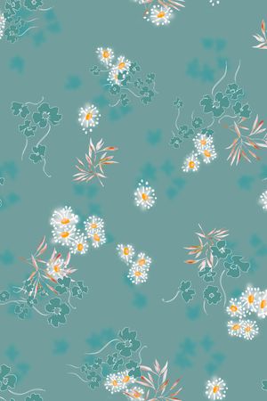 连衣裙印花华亿平台图片