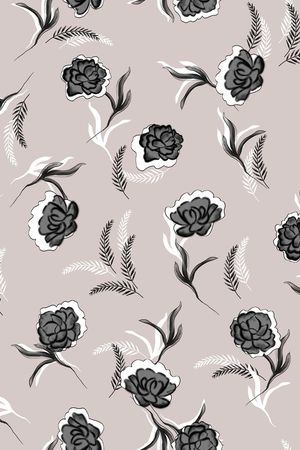 连衣裙印花华亿平台图片