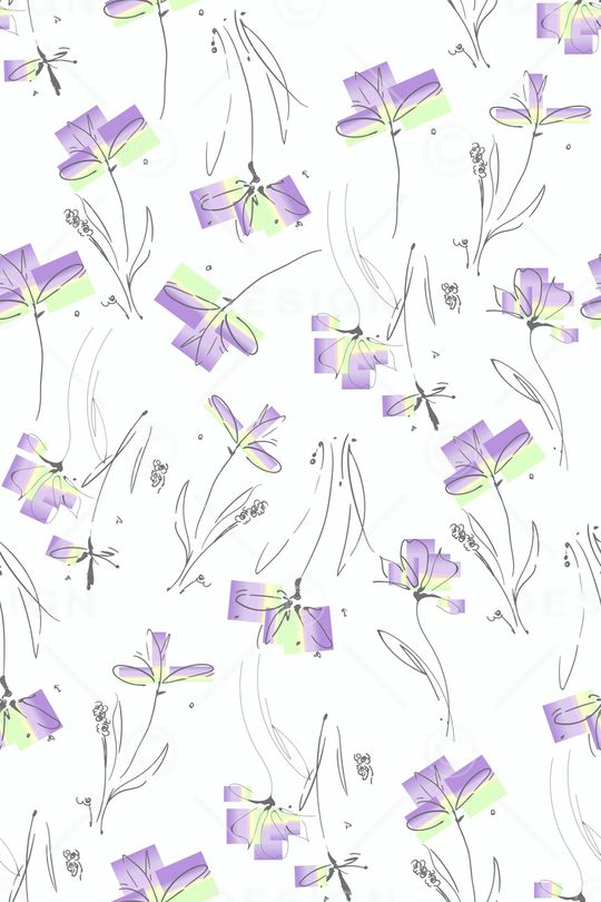 绿植树叶印花华亿平台图片