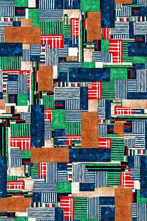 几何印花华亿平台图片