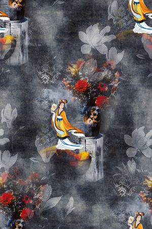 香云纱印花华亿平台图片