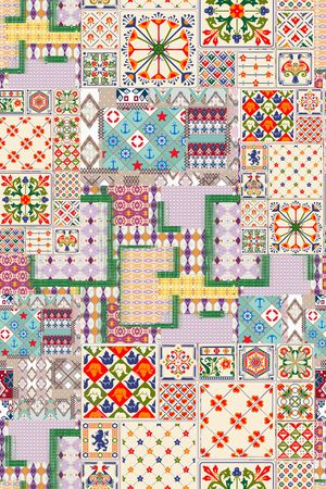 几何印花华亿平台图片