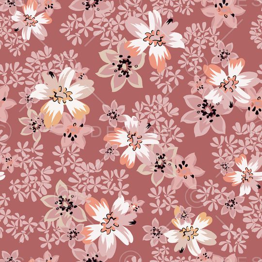 花卉印花华亿平台图片