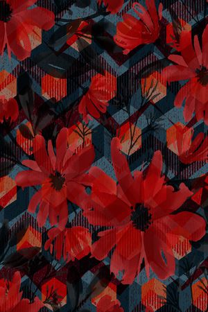 几何印花华亿平台图片