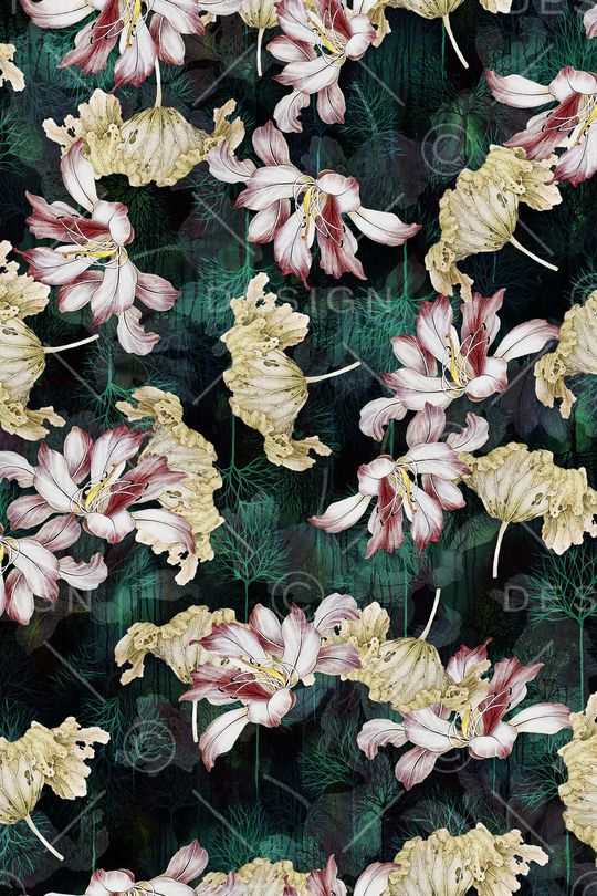 荷花印花华亿平台图片