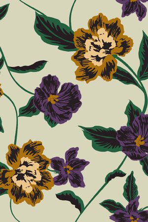 复古印花华亿平台图片