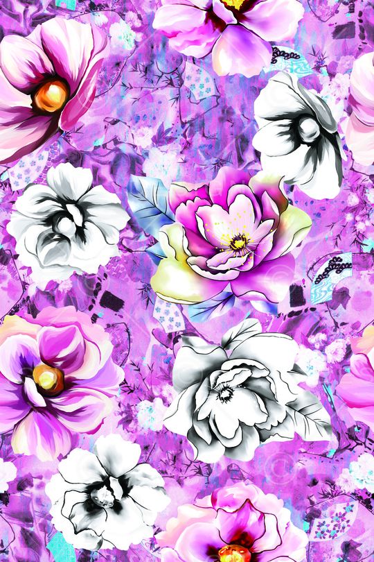 女装花印花华亿平台图片