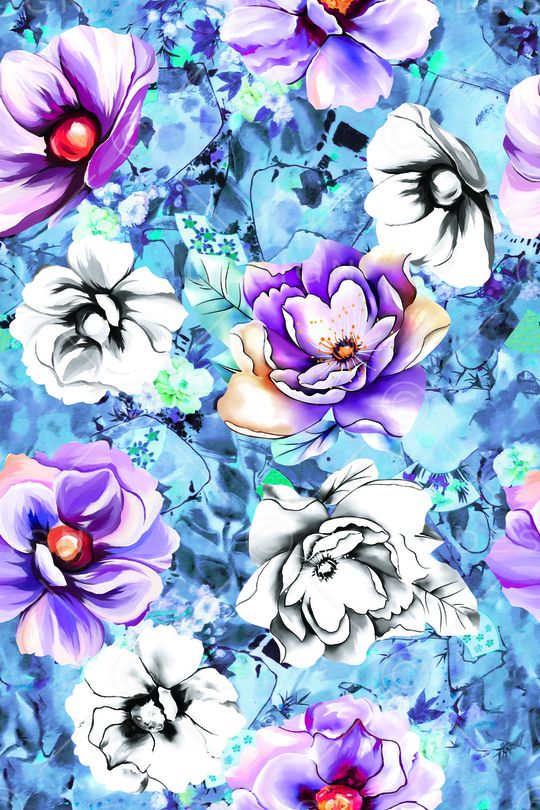 女装花印花华亿平台图片