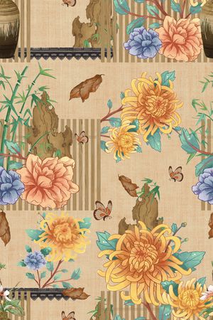 绿植树叶印花华亿平台图片