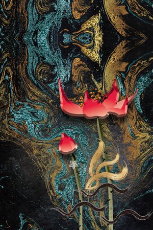 定位花印花华亿平台图片