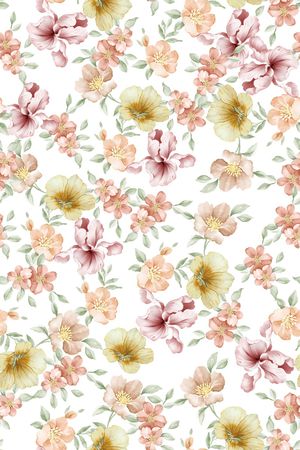 花卉印花华亿平台图片