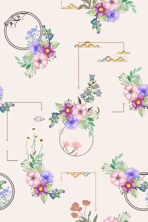 绿植树叶印花华亿平台图片