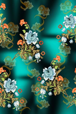 绿植树叶印花华亿平台图片