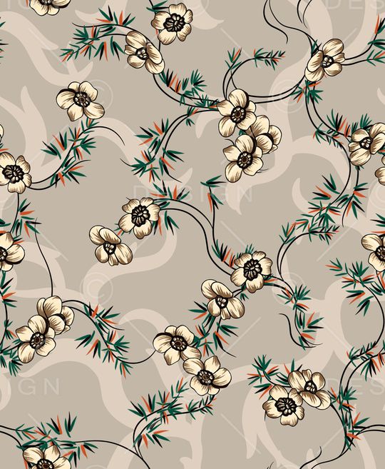 连衣裙印花华亿平台图片