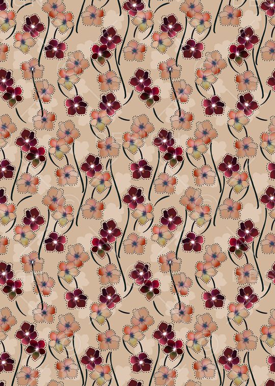 连衣裙印花华亿平台图片