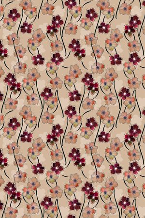 连衣裙印花华亿平台图片