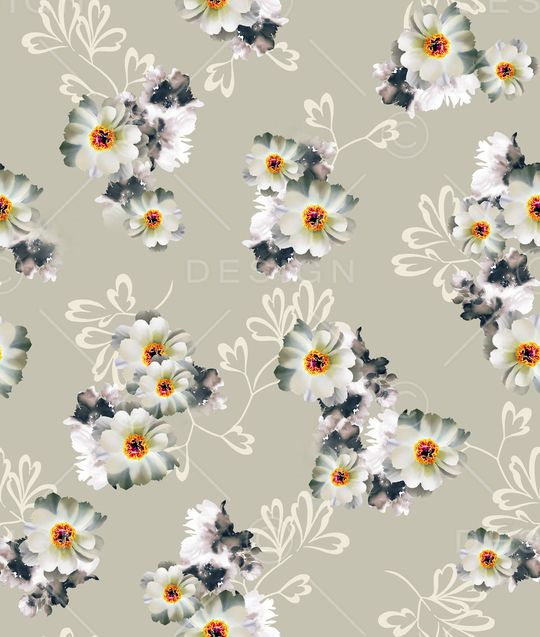 连衣裙印花华亿平台图片