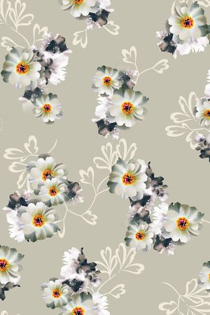 连衣裙印花华亿平台图片