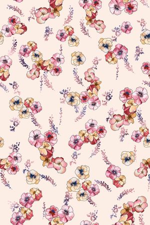 连衣裙印花华亿平台图片