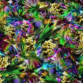 151569-鹦鹉和硕果