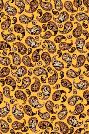 佩斯利印花华亿平台图片