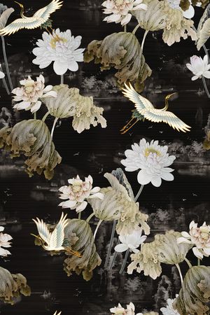 荷花印花华亿平台图片