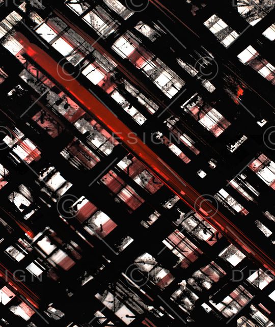 手绘格子印花华亿平台图片